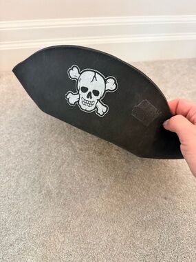 Black Pirate Skull foam hat